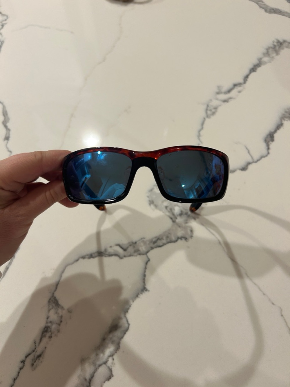 Costa Jose Tortoiseshell Frame Sunglasses with Blue Lenses